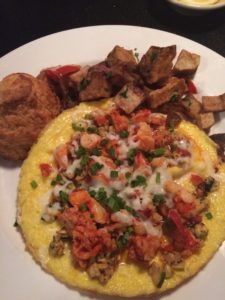 Open Faced Lobster Omelette