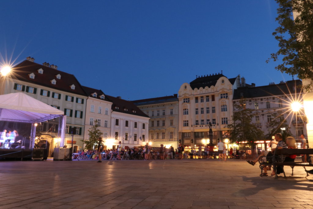 Bratislava at night